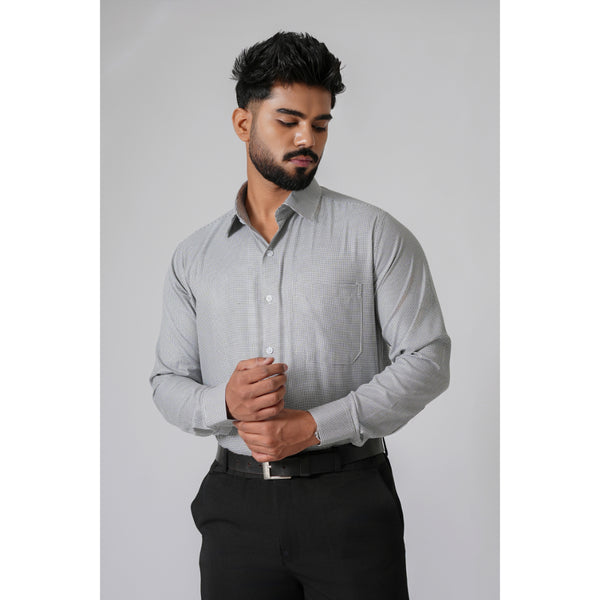 Haute Tissue Urban Checkmate Premium Formal Shirt (Black)