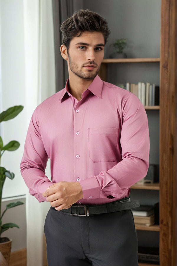 Haute Tissue Antique Blush Cavalry Twill Formal Shirt